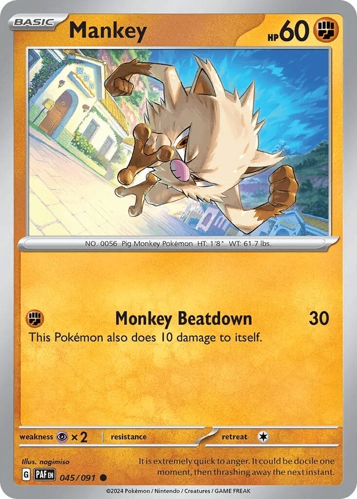Mankey · Paldean Fates (Paf) #045