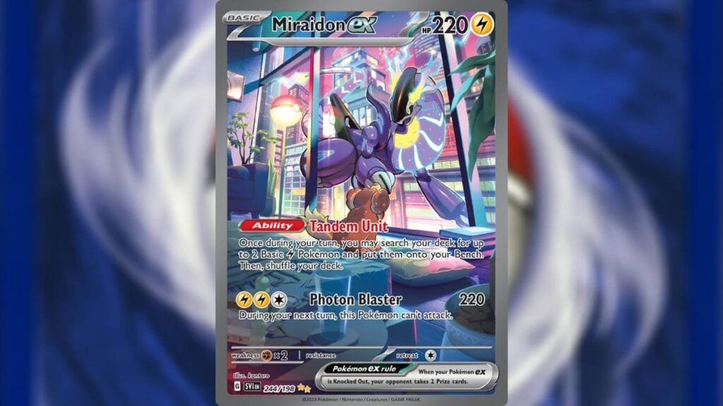 Miraidon Ex – 244 (Special Illustration Rare)