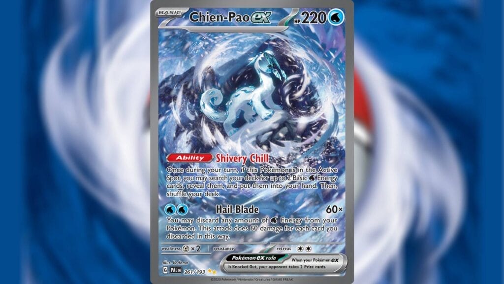 Most Valuable Cards In Paldea Evolved - Chien-Pao Ex