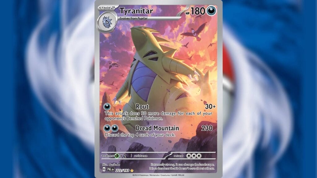 Most Valuable Cards In Paldea Evolved - Tyranitar