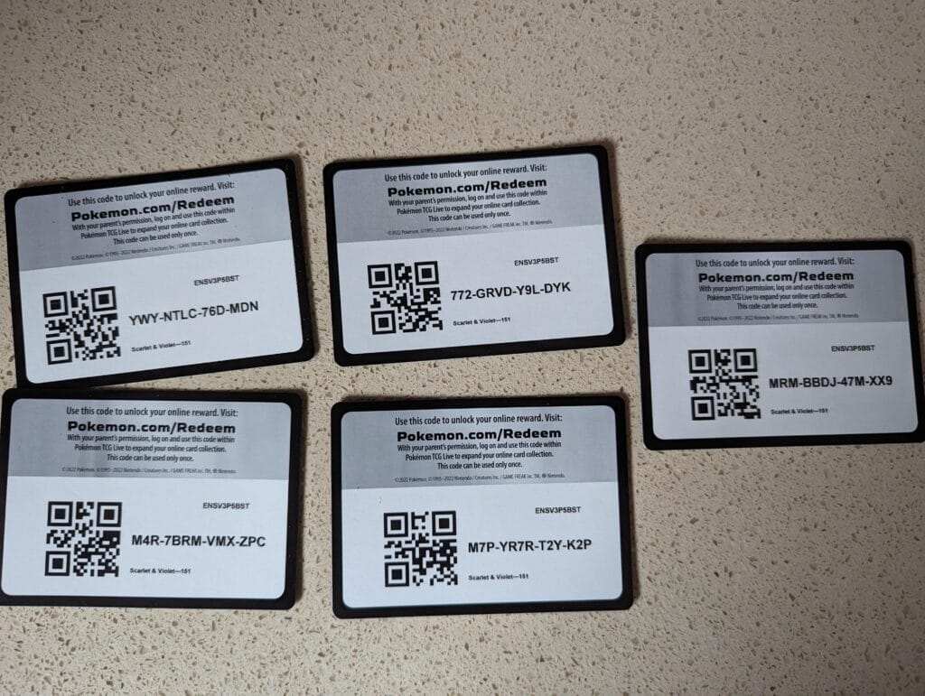 Pokemon Tcg Live Code Cards