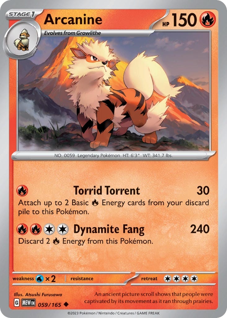 Arcanine · 151 Mew