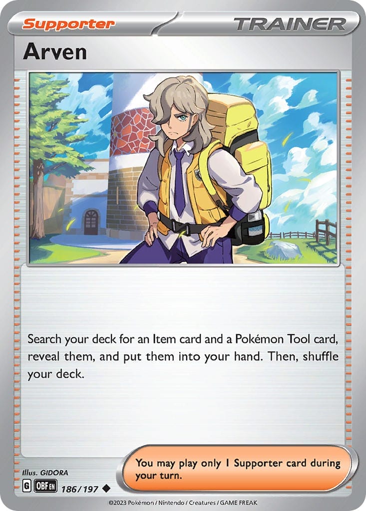 Arven Card Obsidian Flames