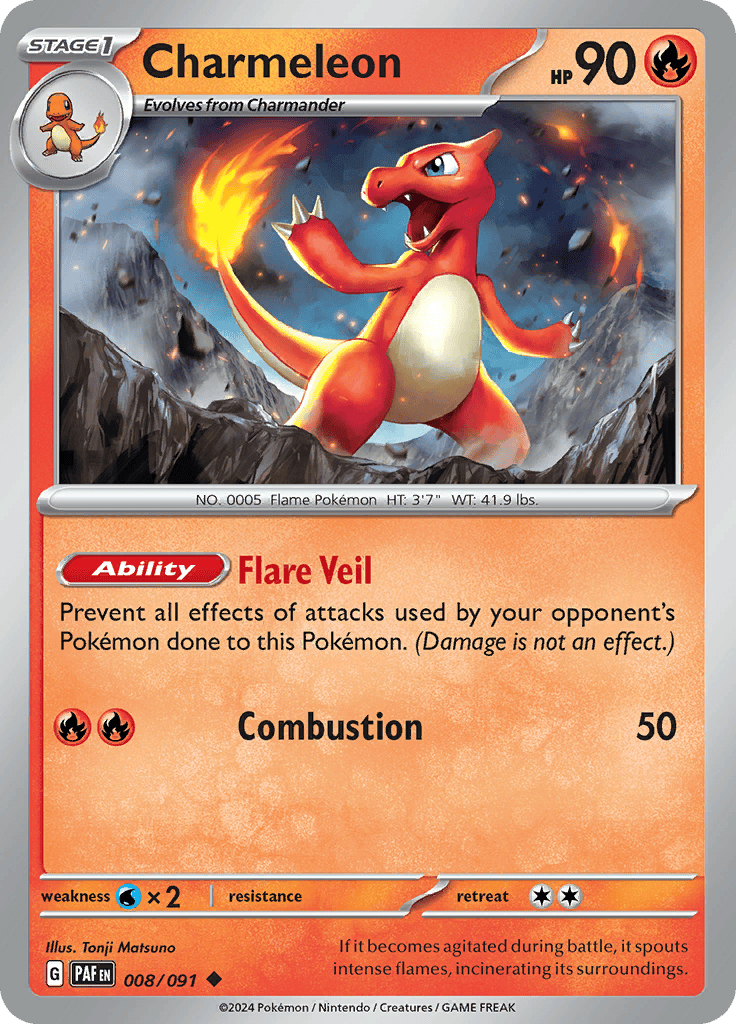 Charmeleon Card Paldean Fates