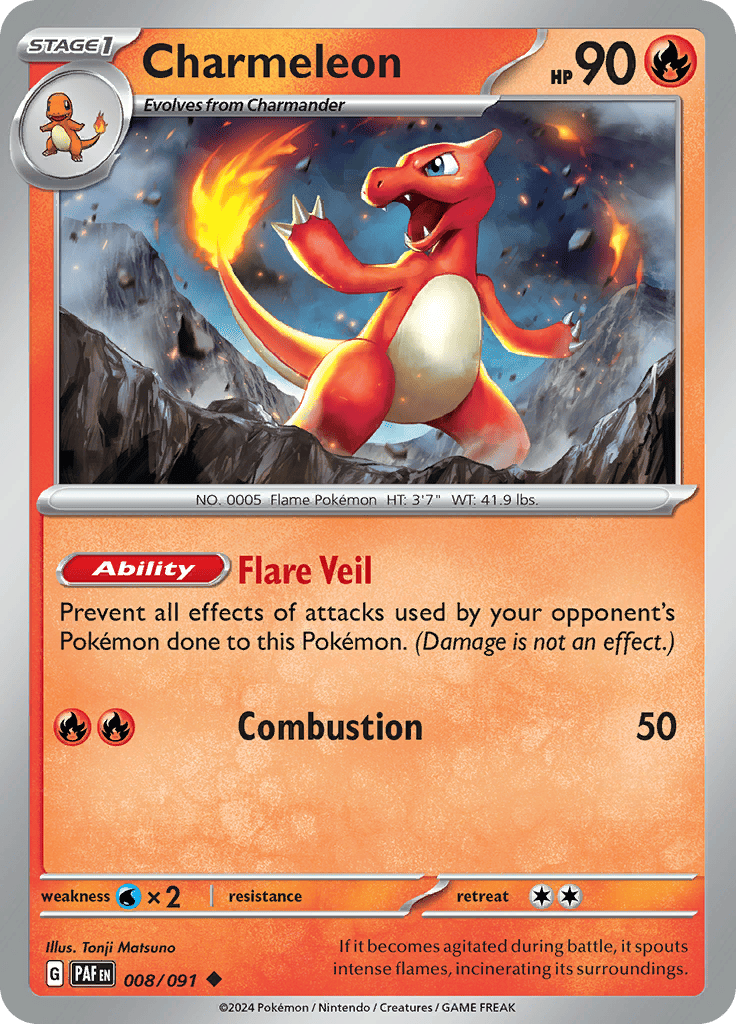 Charmeleon Card Paldean Fates