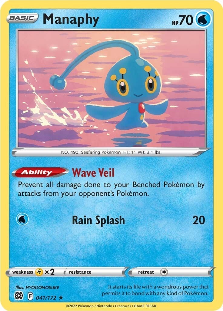 Manaphy Card Brilliant Stars