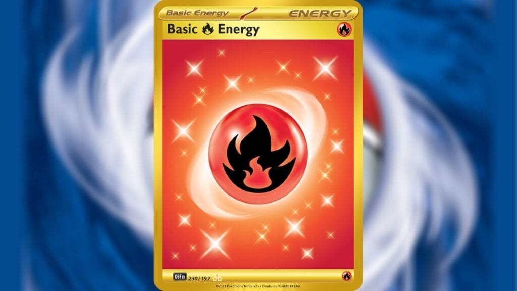 Most Valuable Cards In Obsidian Flames - Basic Fire Energy (Hyper Rare)