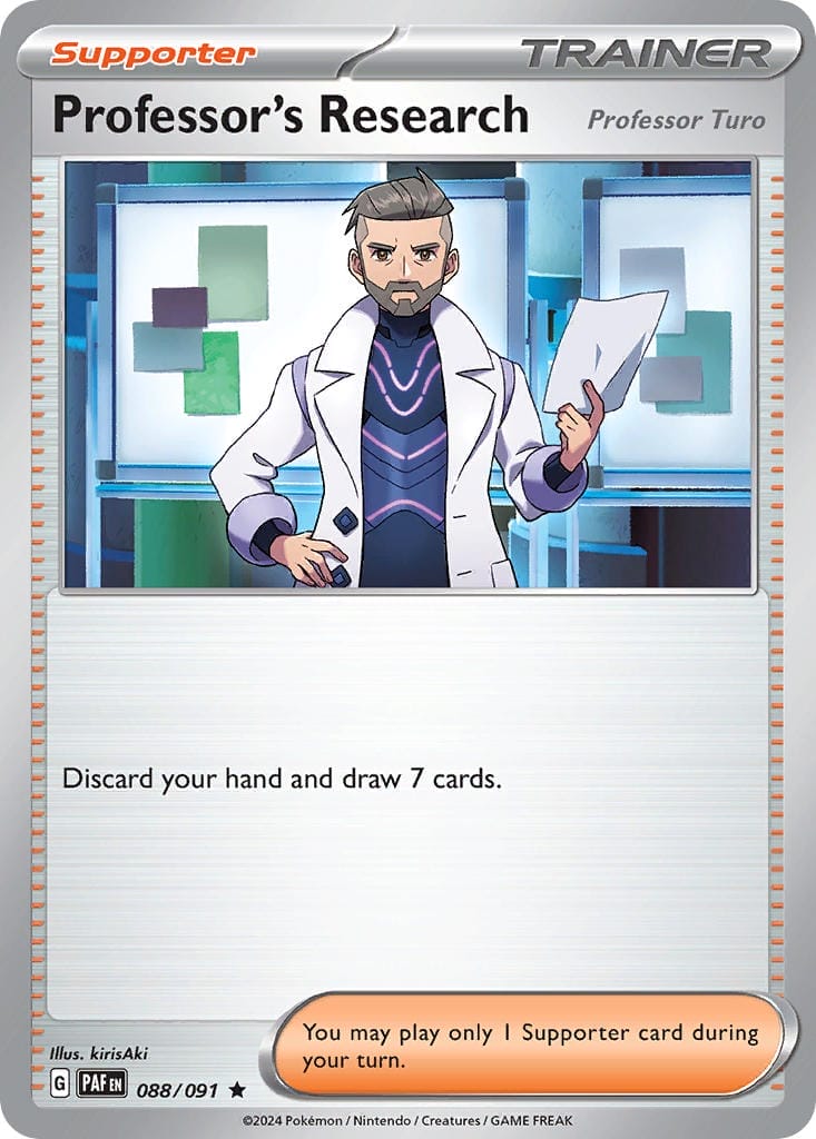Professor's Research Card Paldean Fates