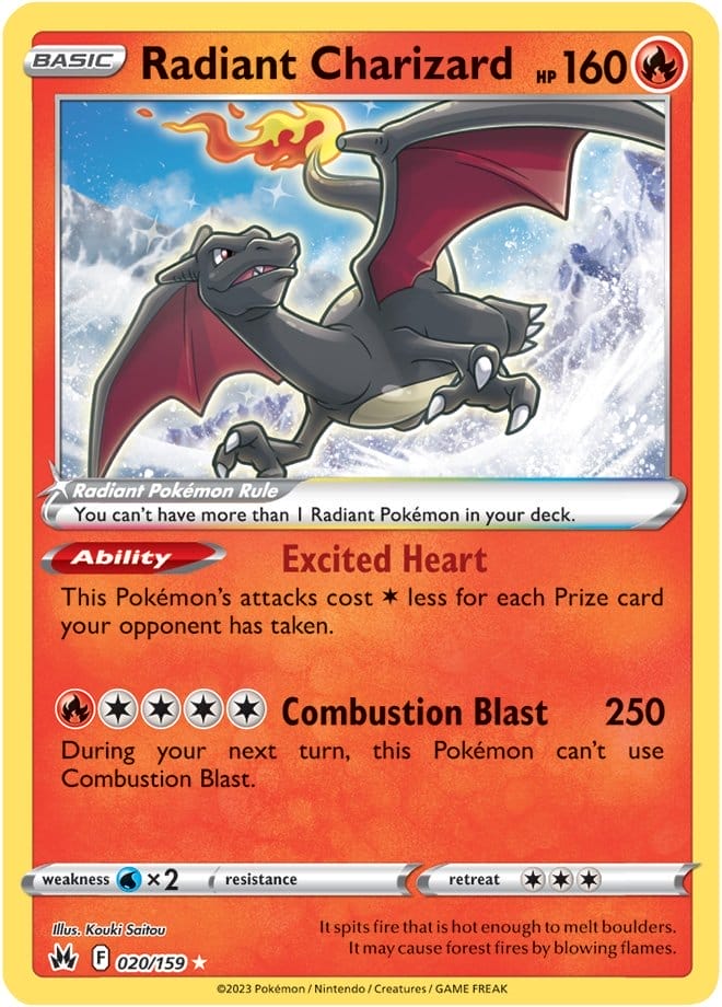 Radiant Charizard Crown Zenith