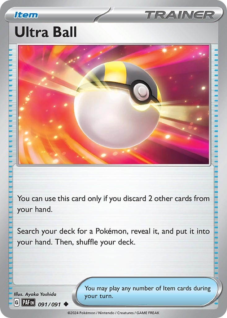 Ultra Ball Card Paldean Fates