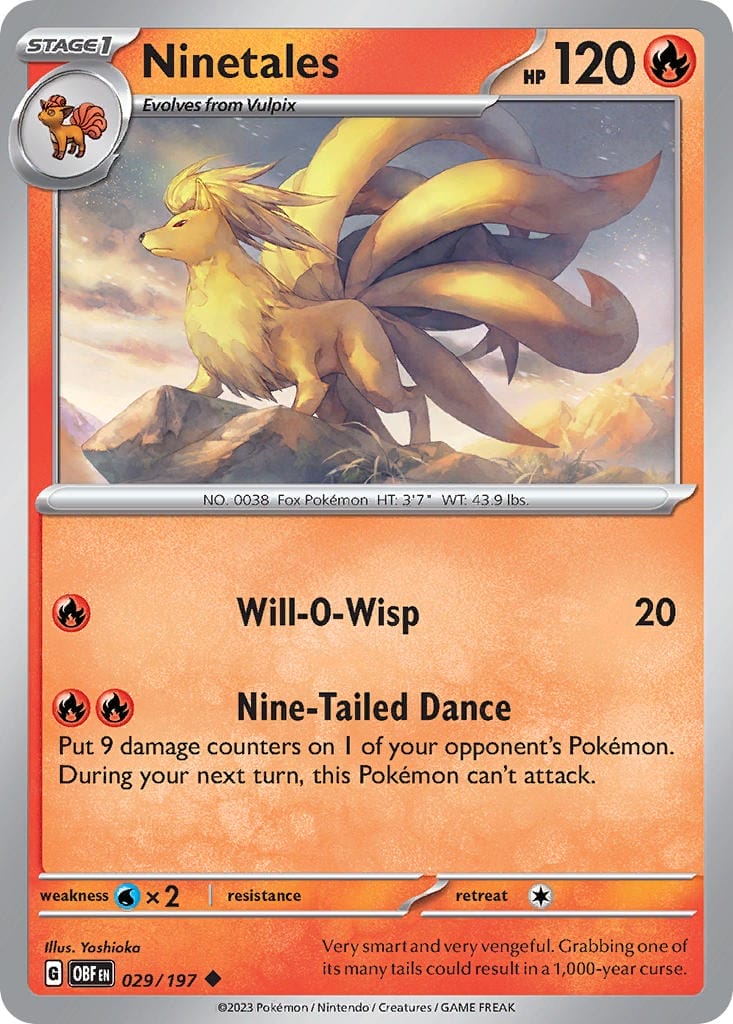 Nine Tailes Card Pokemon Tcg