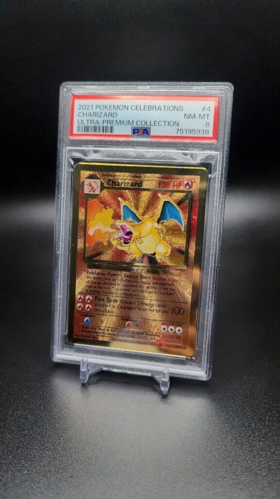 Authentic Metal Charizard Card From Ultra Premium Collection