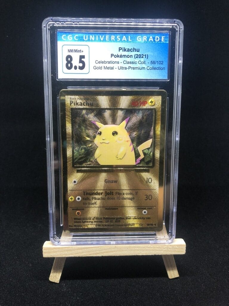 Authentic Metal Pikachu Card From Ultra Premium Collection