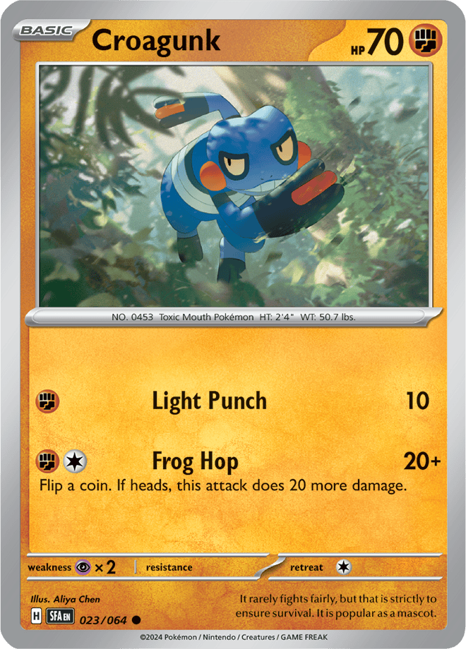Croagunk Card From The Shrouded Fable Set