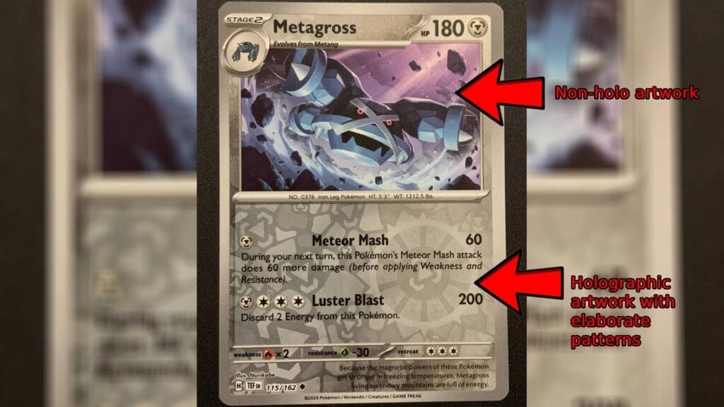 What Is A Reverse Holo Pokemon Card - Reverse Holo Sample