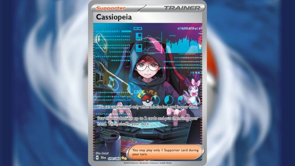 Cassiopeia Card From Pokemon Tcg Shrouded Fable
