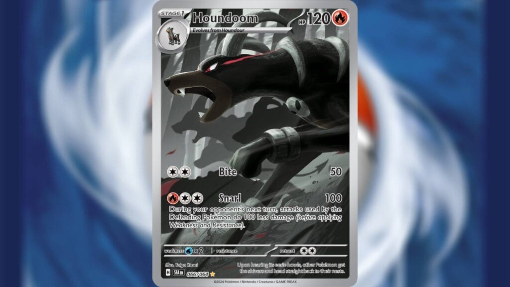 Houndoom Card From Pokemon Tcg Shrouded Fable