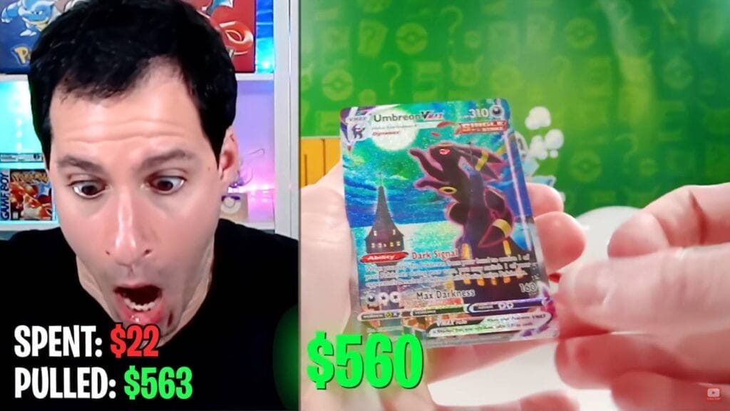 Leonhart In Youtube Pulling An Alternate Art Umbreon Vmax
