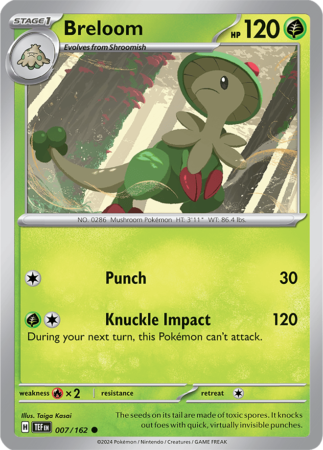 Pokemon Scarlet &Amp; Violet - Temporal Forces Cards - Breloom