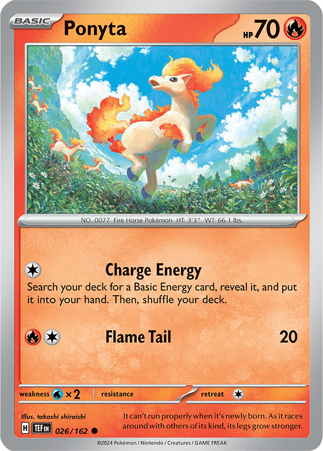 Pokemon Scarlet &Amp; Violet - Temporal Forces Cards - Ponyta