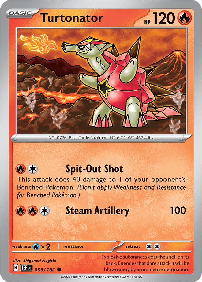 Pokemon Scarlet &Amp; Violet - Temporal Forces Cards -  Turtonator