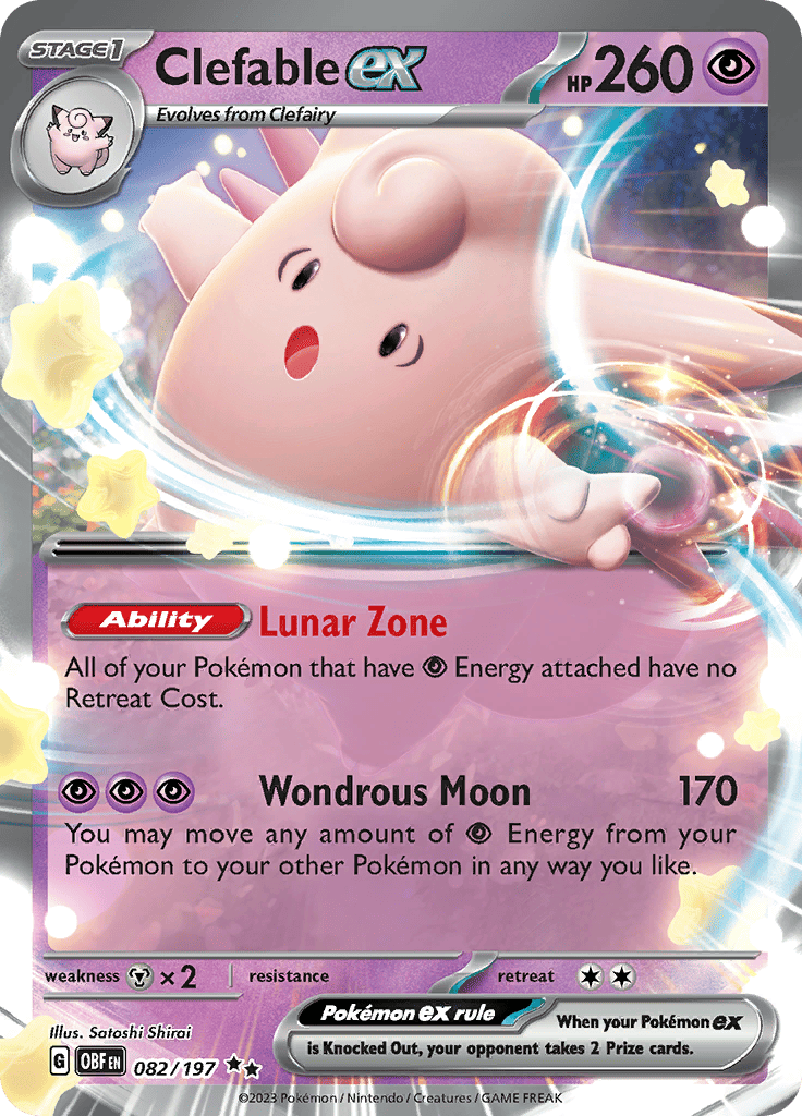 Obsidian Flames - Clefable Ex