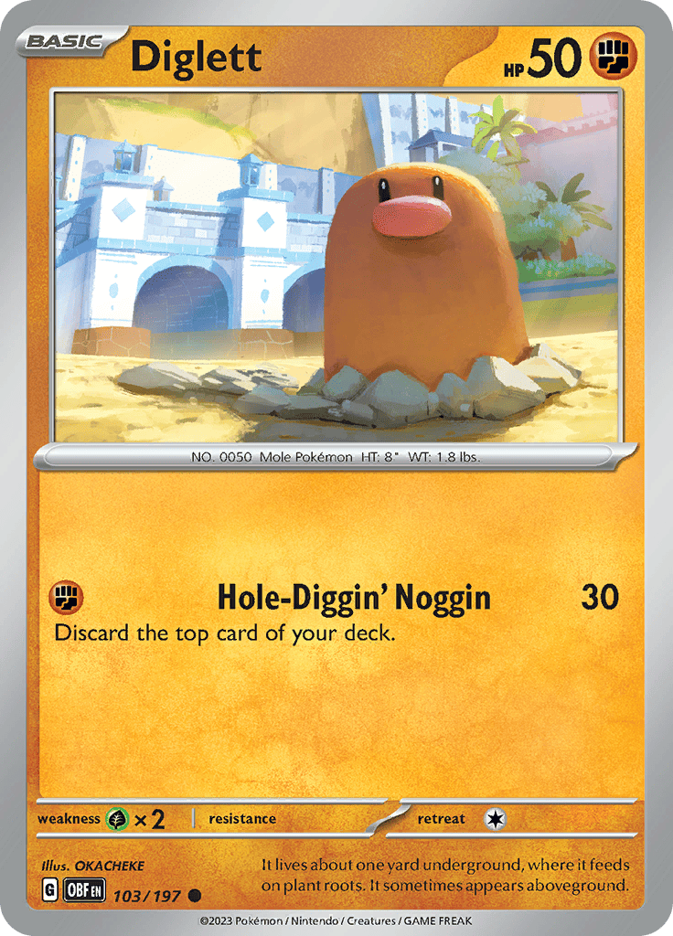 Obsidian Flames - Diglett