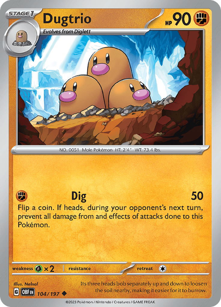 Obsidian Flames - Dugtrio