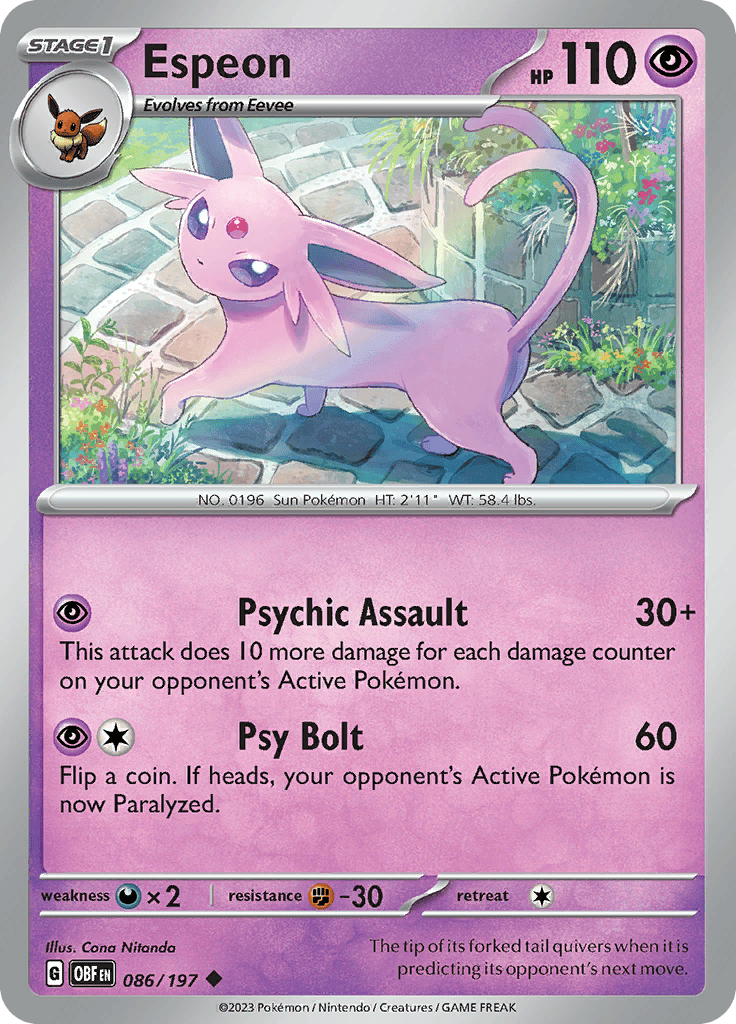 Obsidian Flames - Espeon