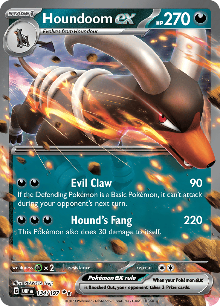 Obsidian Flames - Houndoom Ex