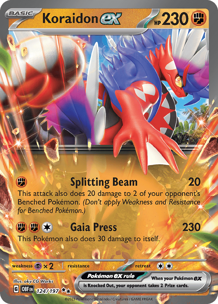 Obsidian Flames - Koraidon Ex