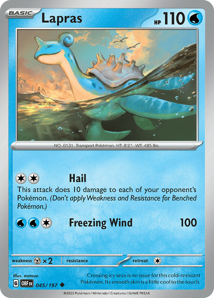 Obsidian Flames - Lapras