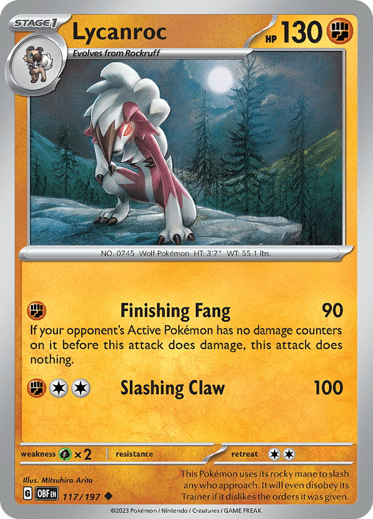 Obsidian Flames - Lycanroc