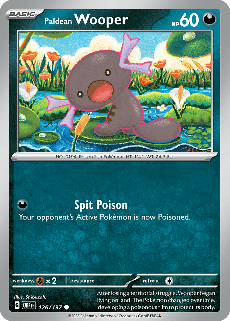 Obsidian Flames - Paldean Wooper