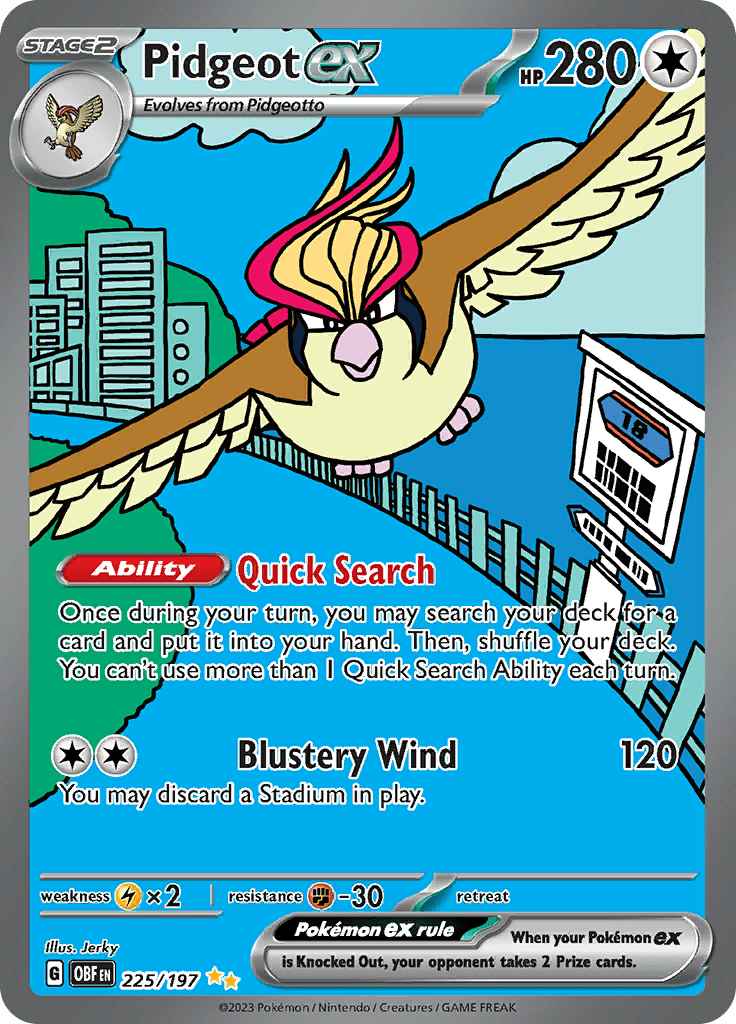 Obsidian Flames - Pidgeot Ex
