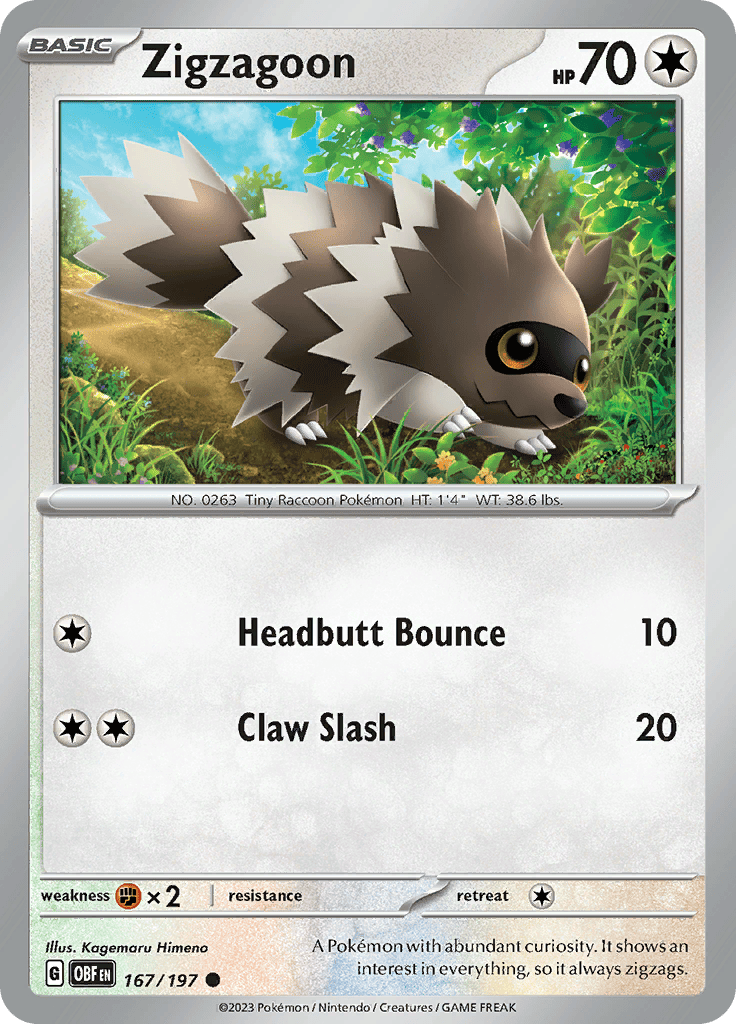 Obsidian Flames - Zigzagoon