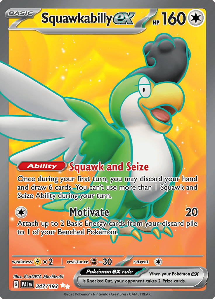 Paldea Evolved - Squawkabilly Ex