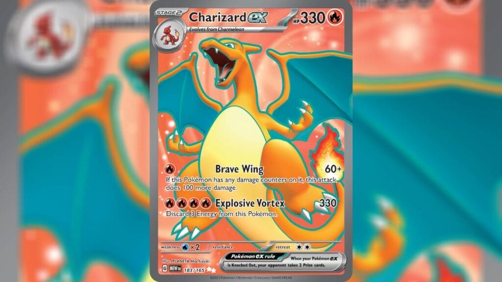 Ultra Rare Card Charizard Ex From Pokemon 151