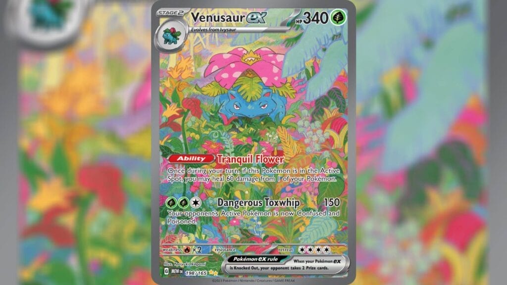 Special Illustration Rare Card Venusaur Ex From Pokemon 151