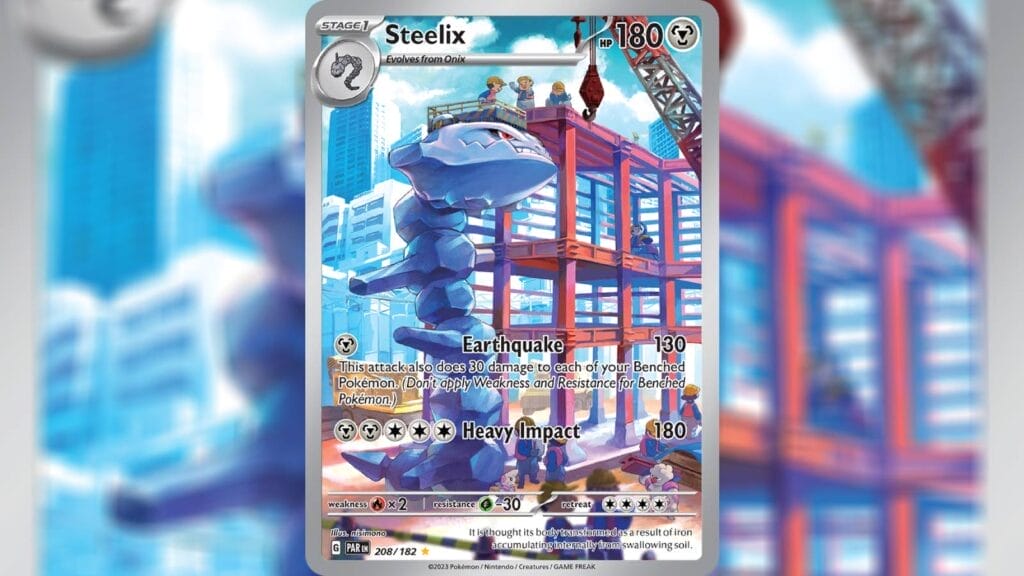 Steelix Illustration Rare Card - Pokemon Tcg Paradox Rift