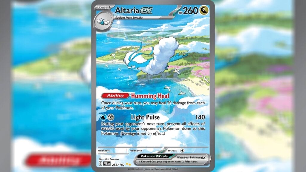 Altaria Special Illustration Rare Card - Pokemon Tcg Paradox Rift