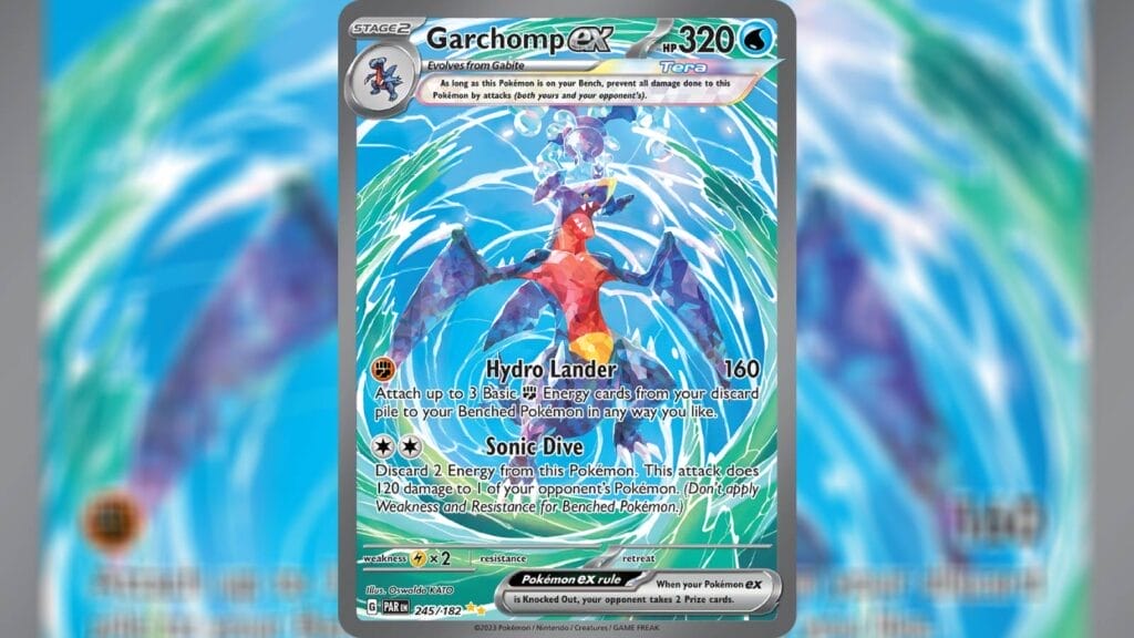 Garchomp Special Illustration Rare Card - Pokemon Tcg Paradox Rift
