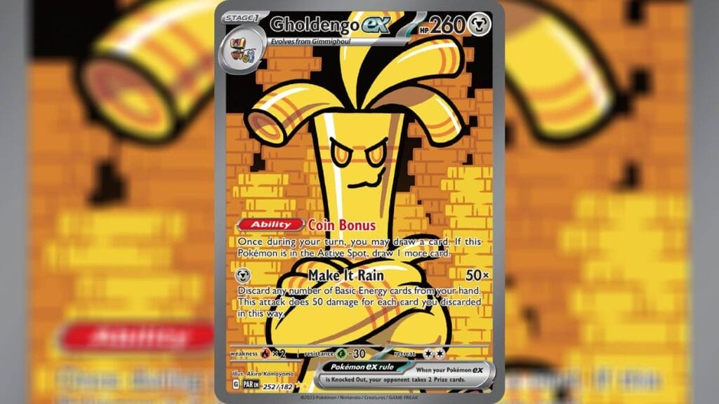 Gholdengo Ex Special Illustration Rare Card - Pokemon Tcg Paradox Rift