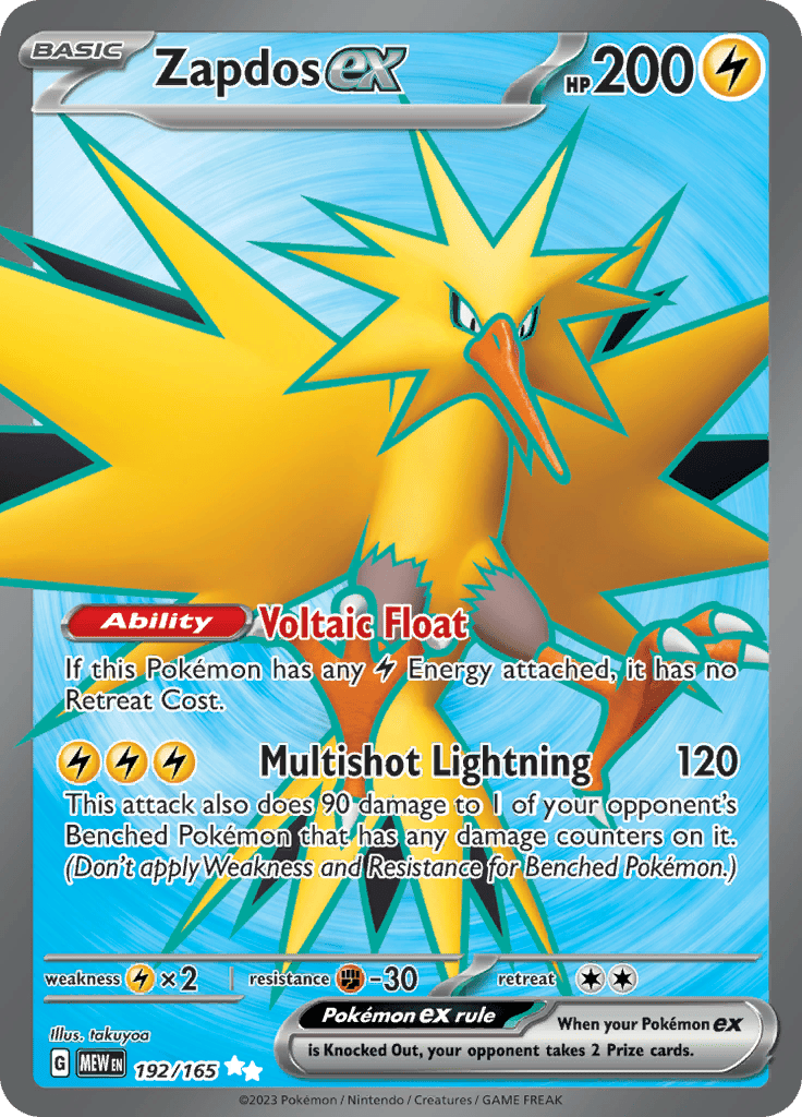151 - Zapdos Ex