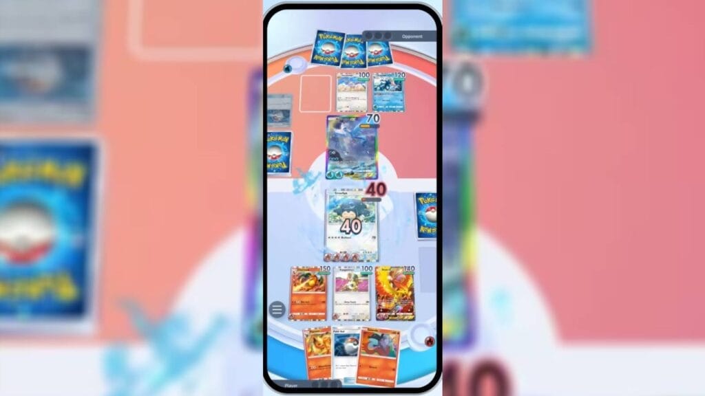 Screenshot Of A Pokemon Battle In Pokemon Tcg Pocket