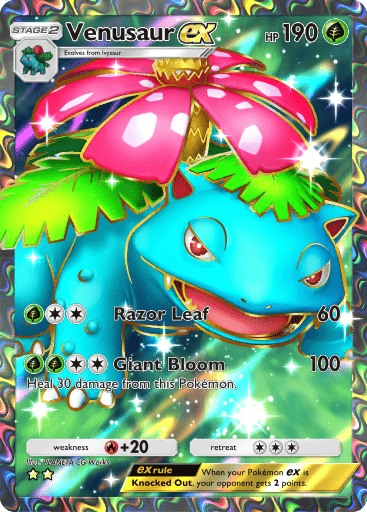 Genetic Apex Mewtwo - Venusaur Ex