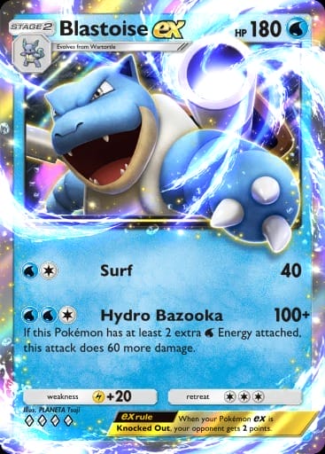 Genetic Apex Pikachu -Blastoise Ex