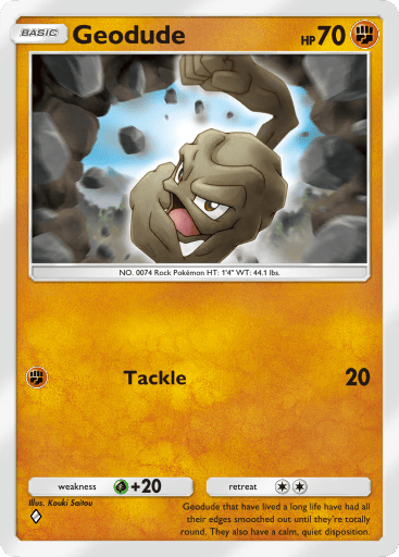 Genetic Apex Pikachu - Geodude