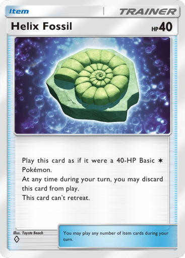 Genetic Apex Pikachu - Helix Fossil