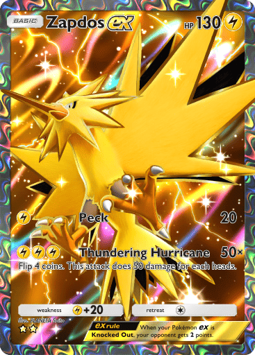 Genetic Apex Pikachu - Zapdos Ex